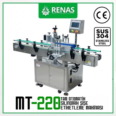 MT-220 Tam Otomatik Şişe Etiketleme Makinası 