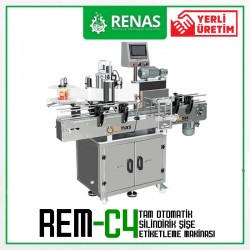 REM-C4 Tam Otomatik Şişe Etiketleme Makinası - 18-100mm