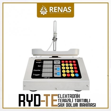 RYD-TE - Terazili Peristaltik Pompalı Sıvı Dolum Makinası 