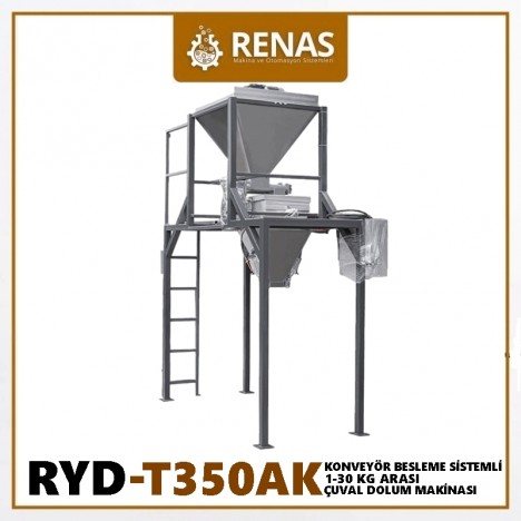 RYD-T350AK - Konveyör Beslemeli Endüstriyel Çuval Doldurma Makinası - 20-500gr