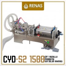 CYD-S2-1500 - Double Nozzle Semi Automatic Liquid Filling Machine - 200-1500ml