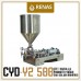 cost of CYD-Y2-500 Semi Automatic 2 Nozzle Liquid Filling Machine - 50-500ml in turkey