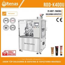 ROD-K400U - Ultrasonik Endüstriyel Krem Tüp Dolum ve Yapıştırma Makinası