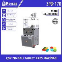 ZPG-17D - Multi Staple Rotary Head Tablet Press Machine - 25mm