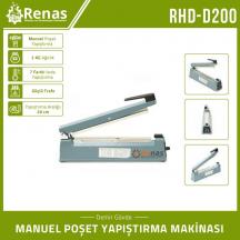 RHD-D200 - Demir Gövde Manuel Poşet Kapatma Makinası - 20cm