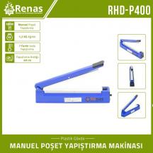 RHD-P400 - Plastik Gövde Poşet Ağzı Yapıştırma Makinası - 40cm