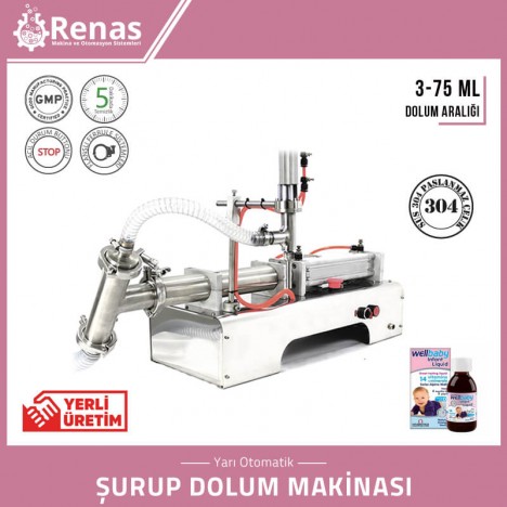 Şurup Dolum Makinası Tam Otomatik