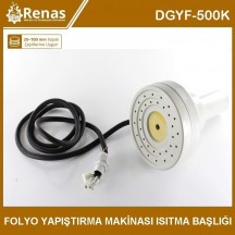 Manuel Folyo Yapıştırma Makinası  Isıtma Başlığı DGYF-500K
