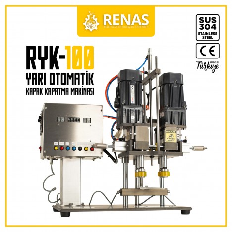 cost of RYK-100 - Semi Automatic Capping Machine - 50-500mm in turkey